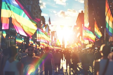 LGBTQ Pride connection. Rainbow chocolate colorful canary diversity Flag. Gradient motley colored unstartled LGBT rights parade festival cultural diversity pride community equality