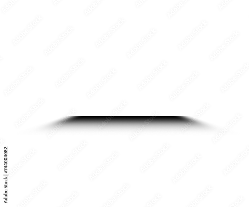 Poster realistic shadow effect on transparent background