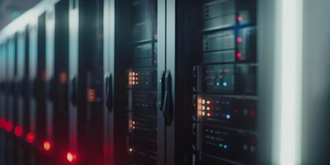 data center-server room close-up Generative AI