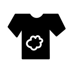 Dirty Laundry Shirt Glyph Icon