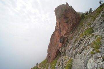 Hiking trail on the ,,Grosser Mythen
