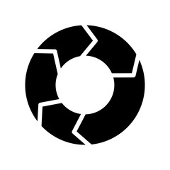 Chart Circular Cycle Glyph Icon