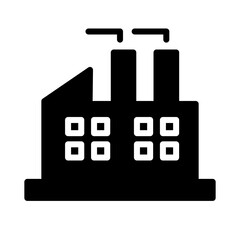Nuclear Power Shape Glyph Icon