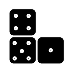 Game Casino Dice Glyph Icon