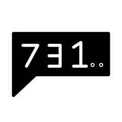 Raffle Talking Win Glyph Icon