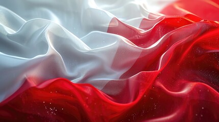 Abstract digital background or texture design of polish flag colors, Poland national country symbol...
