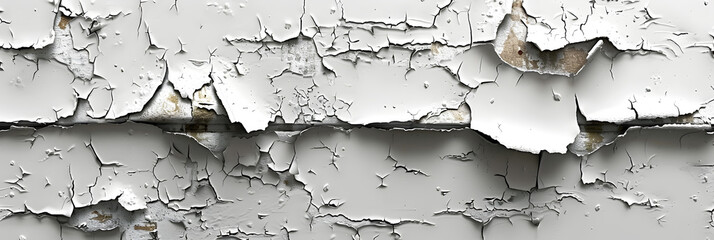 White Wall with Peeling Paint and Crumbling 3d image,
Peeling paint on a metal surface