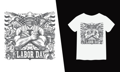 labor Day T-shirt Design