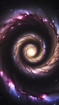 The Great Spiral Galaxy. Video in vertical format.