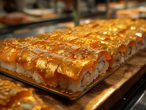 sushi with salmon