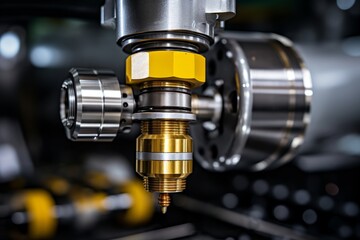 Detailed Image of a Lubrication Nipple as a Crucial Component in Industrial Machinery Maintenance