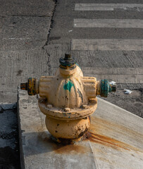Old roadside fire hydrant in Panama City - 744019078