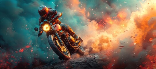Experience the thrill of the open road in this action-packed pc game as you navigate through breathtaking landscapes and heart-pumping obstacles on a motorcycle, brought to life through stunning cg a