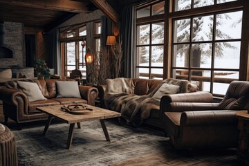 Obraz premium A room filled with furniture and natural light, perfect for home decor ideas