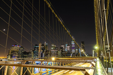 Brooklyn bridge pedestrian walkway