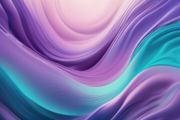 Obraz premium An ethereal and dreamy pastel background illustration with flowing violet and turquoise liquid