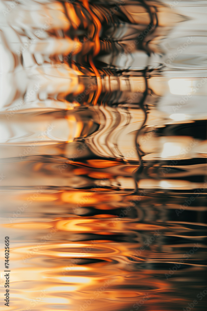 Poster abstract background with reflections and caustics. futuristic background image. created with generat