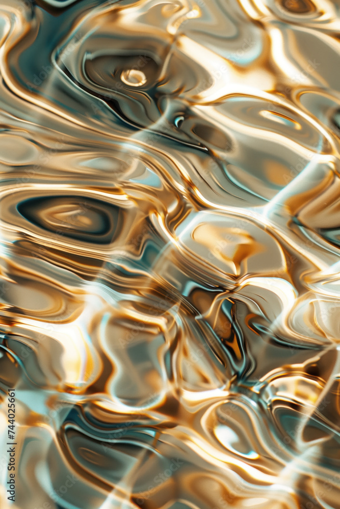 Poster abstract background with reflections and caustics. futuristic background image. created with generat