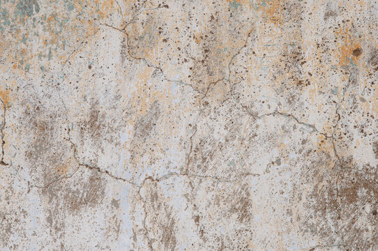 Weathered cracked plaster wall