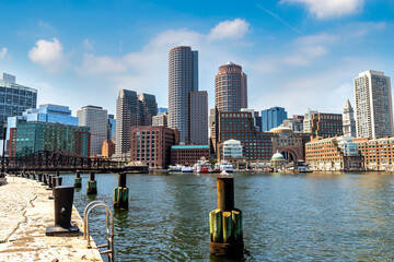 Boston cityscape, USA