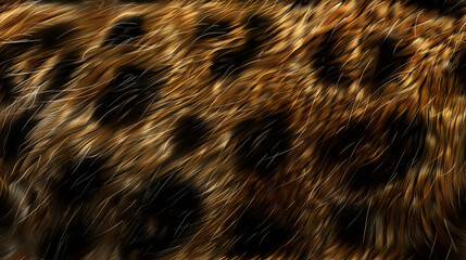 Close Up of Leopard Print Fur