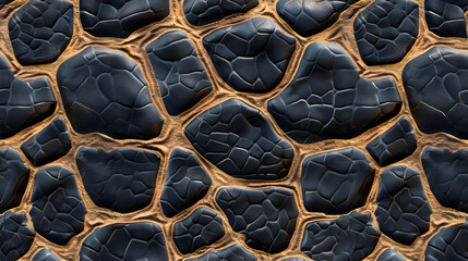 Detailed Close Up of Crocodile Skin
