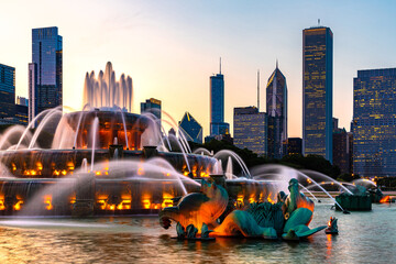 Buckingham Fountain in Chicago - 744028836