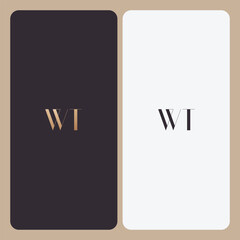 WT logo design vector image