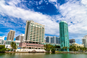 Residential buildings in Miami Beach