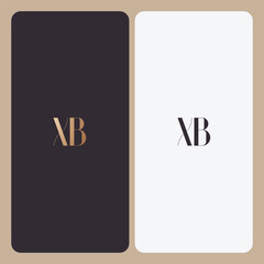 XB logo design vector image