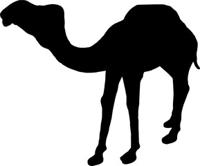 Camel silhouette icon vector illustration. png symbol or sign. Camel icon vector for design of desert, sahara, africa or journey suitable for the design of Hajj,(png)