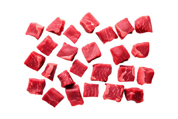 beef meat isolated on transparent or white background, png