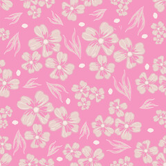 Allover flower pattern of roses floral seamless and abstract light colors