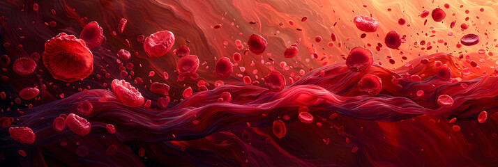 water drops on red 3d,
Blood cell red 3d background