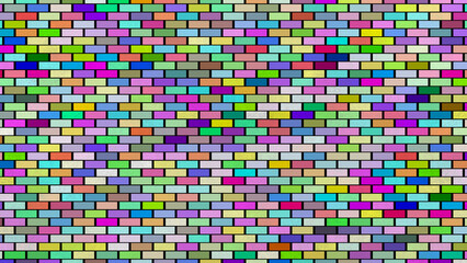 abstract colorful brick wall background for design with copy space.