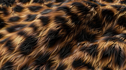 Naklejka premium Brown and Black Animal Fur Pattern