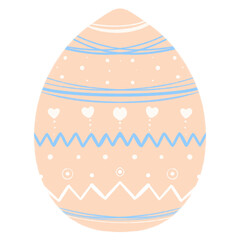 Easter eggs doodle for kid, hand drawn 