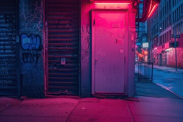 Neon color palette that captures the energy of a city nightlife.