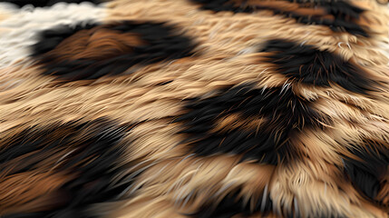 Close Up of Black and Brown Animal Fur - obrazy, fototapety, plakaty