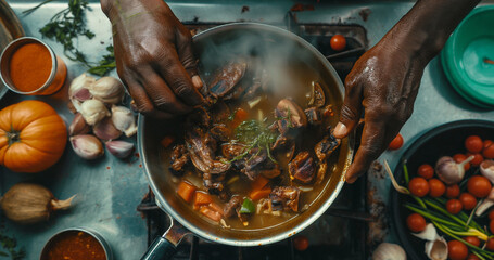 West African goat stew