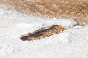 Salt Flats at Badwater Basin in Death Valley National Park, Death Valley, California