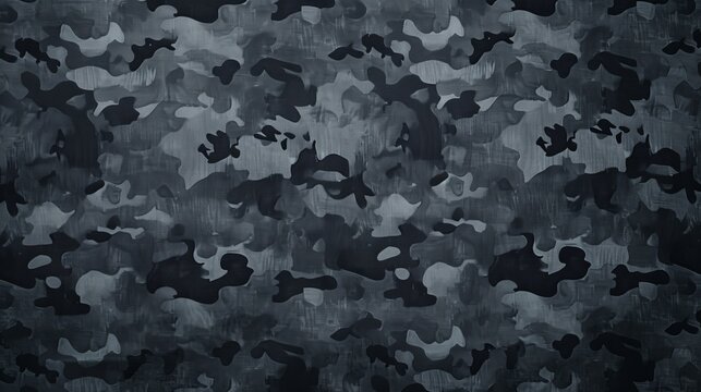 Military texture, dark background, trendy dark gray camouflage cloth, and camouflage pattern.