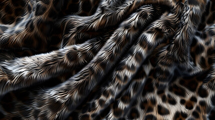 Close Up of Animal Print Fabric