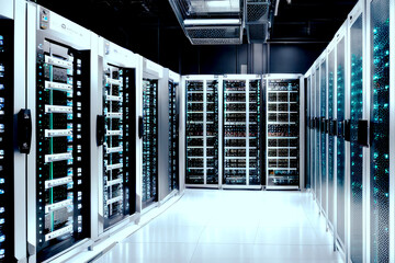server rack in a data center work load