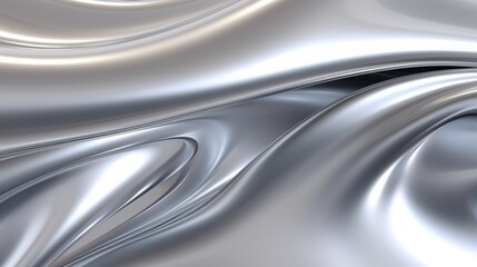 Background: Liquid metal in curved harmony.