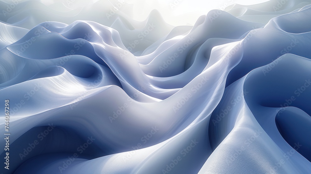 Poster a computer generated image of a mountain with snow on the top and a sun in the middle of the top of 