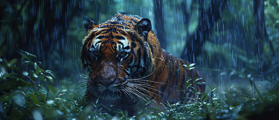 wildlife photo of a tiger in the jungle