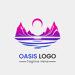 oasis logo design icon template