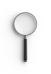Magnifying glass isolated on white background