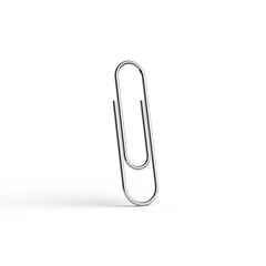 Paper clip isolated on white background